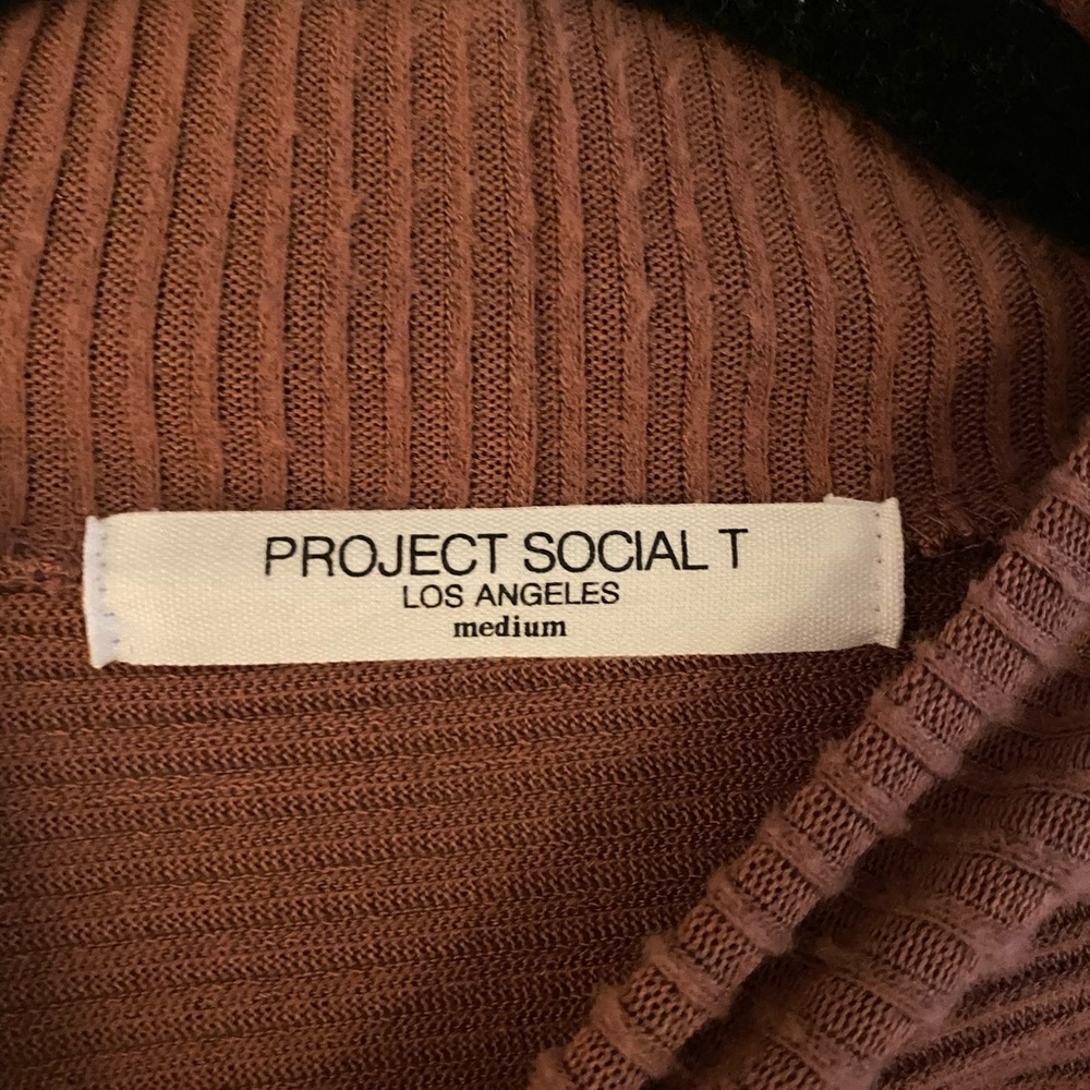 Long sleeve drapey ripped shirt